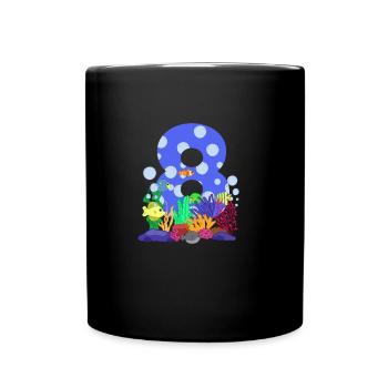 Aquarium Fish Gift - Full Colour Mug - black - Front
