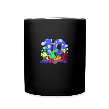 Aquarium Fish Gift - Full Colour Mug - black - Front