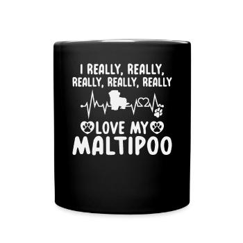 Cadeaux Maltipoo - Mug uni - noir - Devant