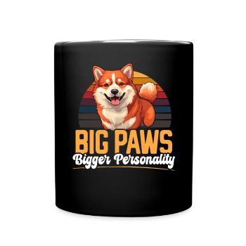 Akita Dog Lover Japanese Pup Breed Pet Owner Puppy - Full Colour Mug - black - Front