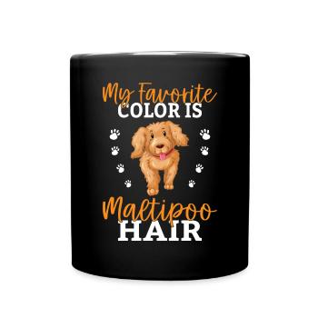 Maltipoo Gifts - Tasse einfarbig - Schwarz - Vorne