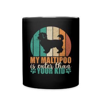 Cadeaux Maltipoo - Mug uni - noir - Devant