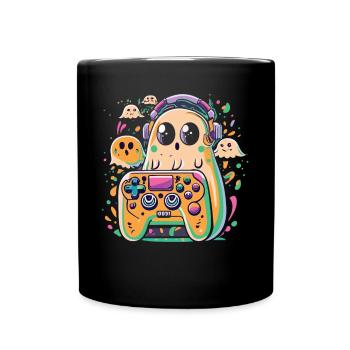 Gaming Ghost - Fun in Ghost Mode - Full Colour Mug - black - Front