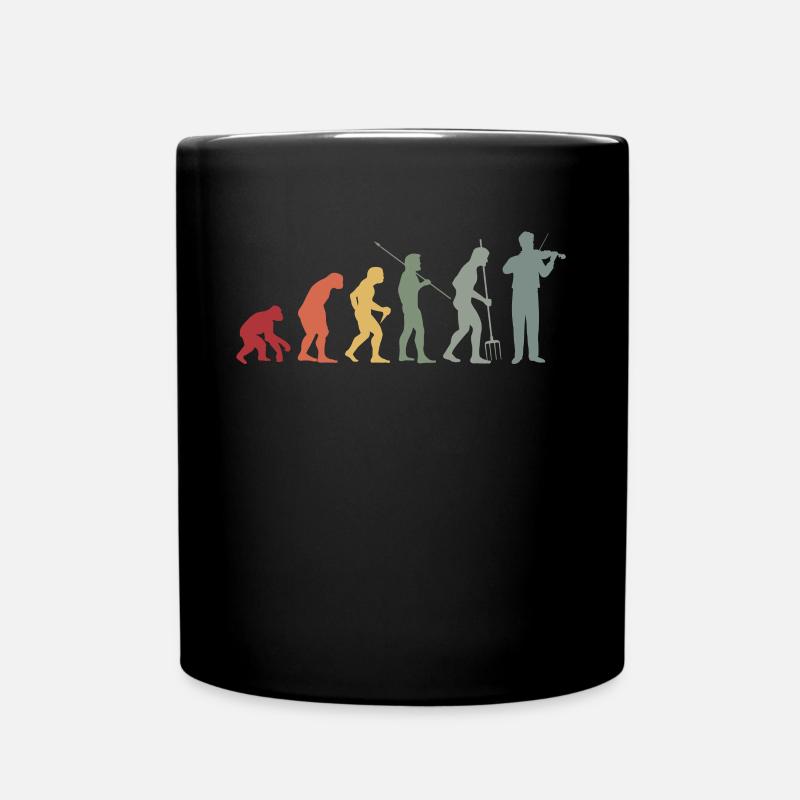 Violinist-Musiker Geigen Musik-Instrumente - Tasse einfarbig - Schwarz