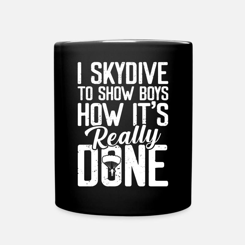Parachutisme - Mug uni - noir