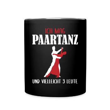 Leidenschaft für Paartanz und Wenige Menschen - Tasse einfarbig - Schwarz - Vorne
