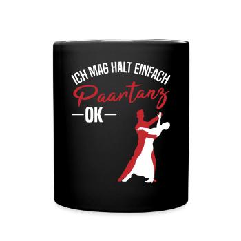 Für Paartanz Liebhaber - Tasse einfarbig - Schwarz - Vorne
