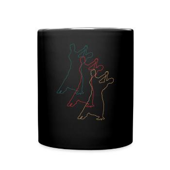 Couples dansants : élégance et synchronicité - Mug uni - noir - Devant