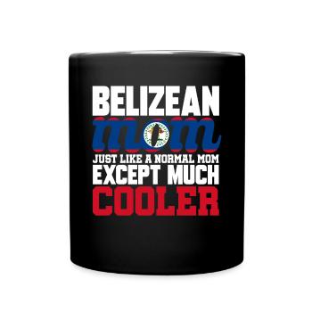 Belize Flagge Belizer - Tasse einfarbig - Schwarz - Vorne
