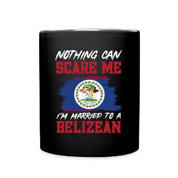 Belize Flagge Belizer - Tasse einfarbig - Schwarz - Vorne