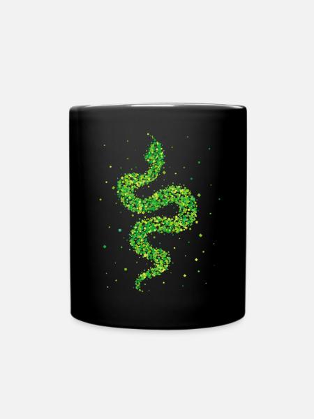 Snake Snakes Terrarium Snake Lover - Full Colour Mug - black