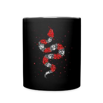 Couleuvre laitière, serpent, serpent, reptile, terrarium - Mug uni - noir - Devant