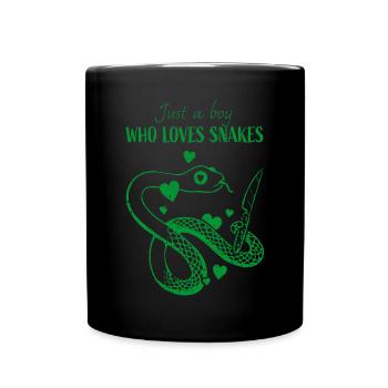 Serpents, Gardiens de zoo, Reptiles, Amoureux des serpents - Mug uni - noir - Devant