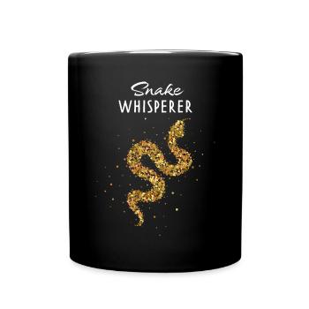 Serpent Chuchoteur Serpents Cornet Serpent Vipère - Mug uni - noir - Devant