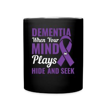 Démence - Quand notre joue à cache-cache - - Mug uni - noir - Devant