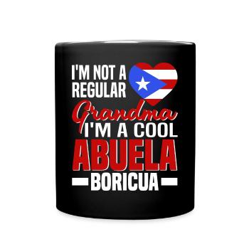 Puerto Rico Flagge | Puerto Ricaner Geschenkideen - Tasse einfarbig - Schwarz - Vorne