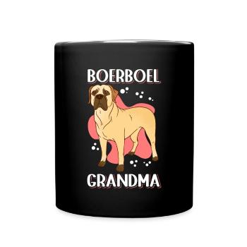 Boerboel Dogs Granny Dog Owner Gift - Full Colour Mug - black - Front