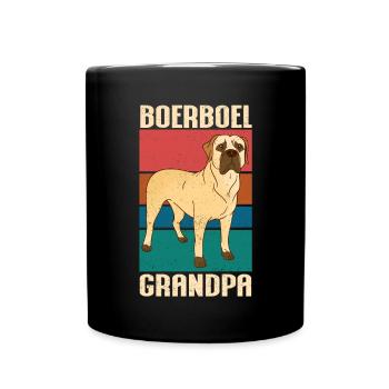 Boerboel Hunde Opa Hundebesitzer Geschenk - Tasse einfarbig - Schwarz - Vorne