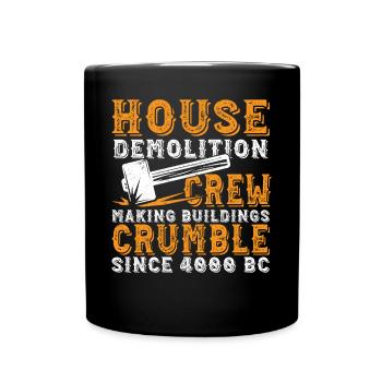 Démolition de - Mug uni - noir - Devant