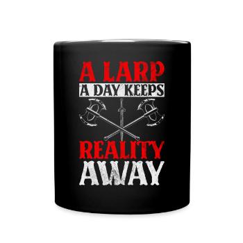 Live-Action Role-Playing Games - Full Colour Mug - black - Front