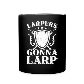 Fun live-action role-playing games - Full Colour Mug - black - Front