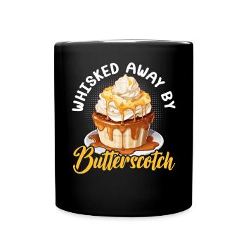 Butterscotch Süßes Karamell Essen Feinschmeckerbutter - Tasse einfarbig - Schwarz - Vorne
