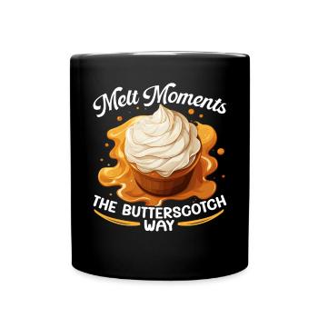 Butterscotch Süßes Karamell Essen Feinschmeckerbutter - Tasse einfarbig - Schwarz - Vorne