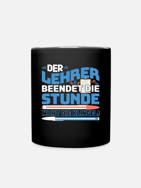 Lehrer Lehramt Student - Tasse einfarbig - Schwarz