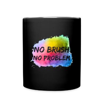 Peintre Toile Peinture fluide Peinture d’art - Mug uni - noir - Devant
