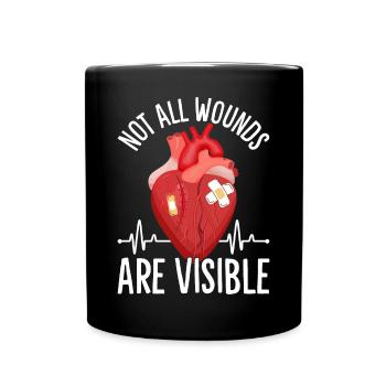 Survivant d’une chirurgie à cœur ouvert - Mug uni - noir - Devant