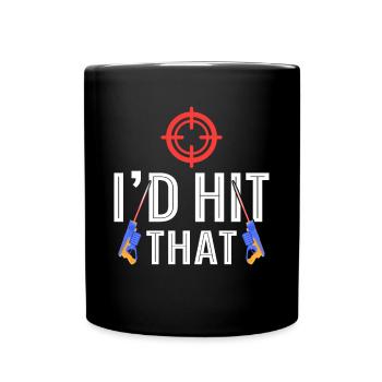 Funny Laser Tag Player - Full Colour Mug - black - Front