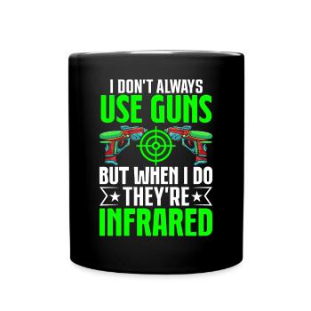 Laser Tag Player - Full Colour Mug - black - Front