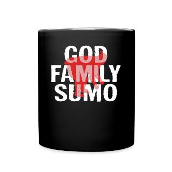 Sumo God Family Sumo - Full Colour Mug - black - Front