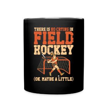 Hockey sur gazon Il n’y a pas de pleurs - Mug uni - noir - Devant