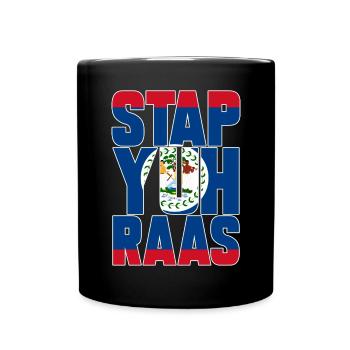 Belize Flagge Belizer - Tasse einfarbig - Schwarz - Vorne
