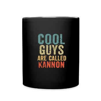 Les gars cool s’appellent kannon - Mug uni - noir - Devant