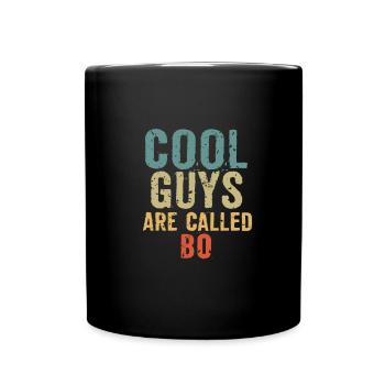 Les mecs cool s’appellent bo - Mug uni - noir - Devant