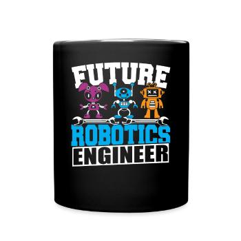 Future Robotics Engineer School Droid Builder Buil - Mug uni - noir - Devant