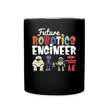 Cool Build Robot Future Robotics Engineer Kids Dro - Tasse einfarbig - Schwarz - Vorne