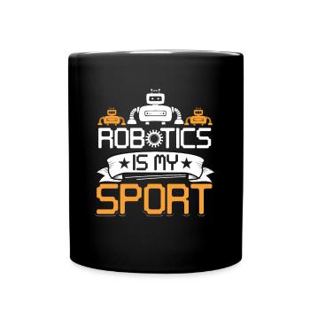Droid Builder Build Robot Funny Cool Robotics Is M - Mug uni - noir - Devant