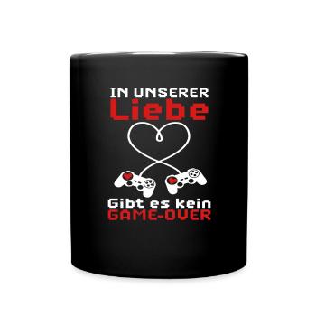 Hochzeit Junggesellenabschied Liebe Gaming Spruch - Tasse einfarbig - Schwarz - Vorne