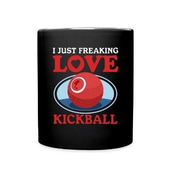Kickball Kickballer Kickball Player Cadeau - Mug uni - noir - Devant