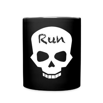 Renn | Totenkopf, Halloween, Skull - Tasse einfarbig - Schwarz - Vorne