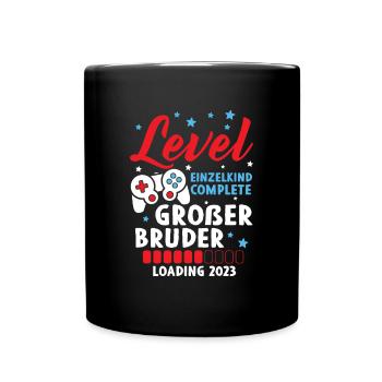 Großer Bruder 2023 Loading Complete Gamer - Tasse einfarbig - Schwarz - Vorne
