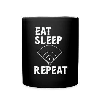 Base-ball - Mug uni - noir - Devant