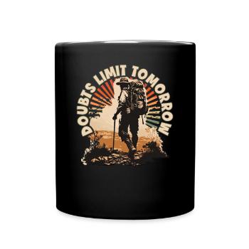 Conception de randonneurs pour les alpinistes et les grimpeurs - Mug uni - noir - Devant