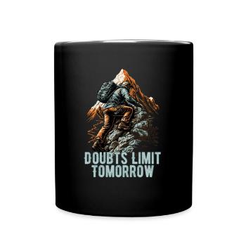 Conception de randonneurs pour les alpinistes et les grimpeurs - Mug uni - noir - Devant