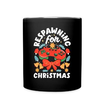 Mode inspirée du jeu Jeux sur le thème des Fêtes - Mug uni - noir - Devant