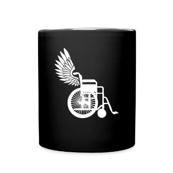 Wheelchair Wheelchair Disability Funny - Full Colour Mug - black - Front