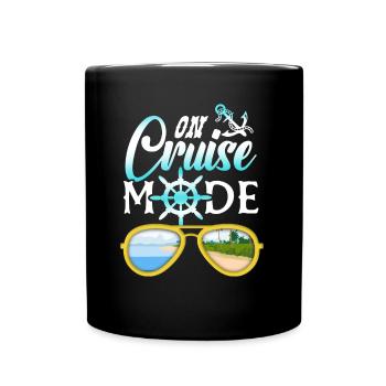 Cruise Cruise Ship Gift - Full Colour Mug - black - Front